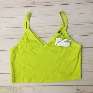 Zara neon crop top